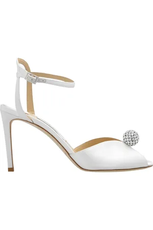 Jimmy Choo Dames, Schoenen, Wit, Maat: 40 EU Satijn