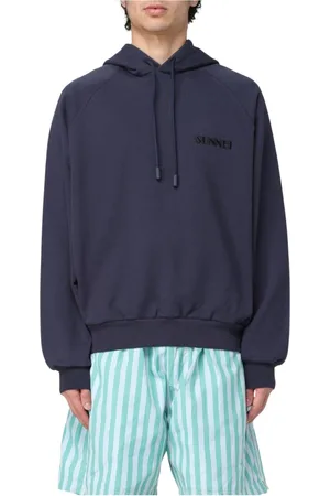 SUNNEI Heren, Sweatshirts & Hoodies, Blauw, Maat: L Katoen