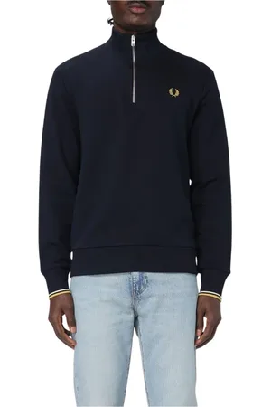 Fred Perry Heren, Sweatshirts & Hoodies, Blauw, Maat: XL