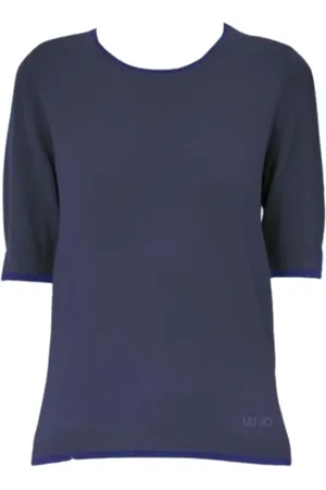 Liu Jo Dames, Truien, Blauw, Maat: S Viscose