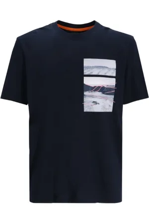 HUGO BOSS Heren, Tops, Blauw, Maat: S Katoen