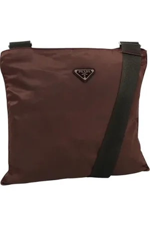 Prada Dames, Pre-owned, Bruin, Maat: ONE Size Nylon