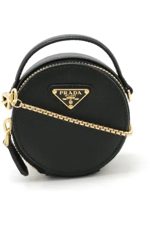 Prada Dames, Pre-owned, Zwart, Maat: ONE Size Leer
