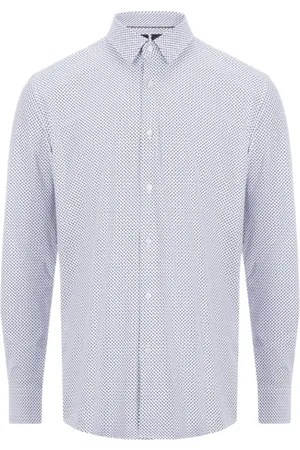 HUGO BOSS Heren, Overhemden, Veelkleurig, Maat: 4XL Polyamide