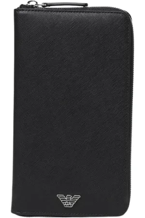 Emporio Armani Heren, Accessoires, Zwart, Maat: ONE Size Leer
