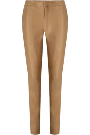 Twin-Set Dames, Broeken, Bruin, Maat: L