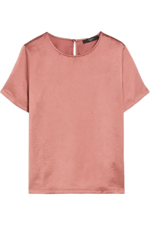 Max Mara Dames, Blouses & Shirts, Bruin, Maat: XS Satijn