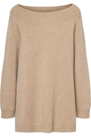 Max Mara Dames, Truien, Bruin, Maat: L Wol