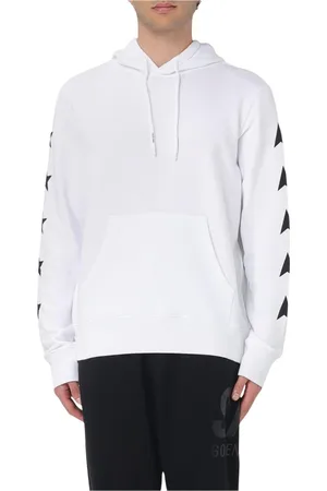 Golden Goose Heren, Sweatshirts & Hoodies, Wit, Maat: M Leer