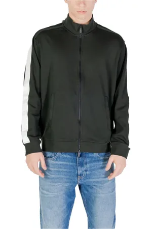 Armani Exchange Heren, Sweatshirts & Hoodies, Groen, Maat: L Katoen