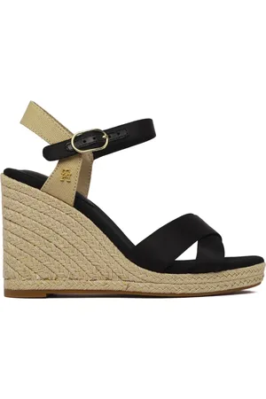 Tommy Hilfiger Dames, Schoenen, Zwart, Maat: 38 EU Satijn