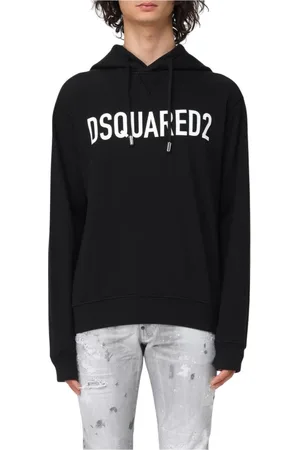 Dsquared2 Heren, Sweatshirts & Hoodies, Zwart, Maat: L Katoen