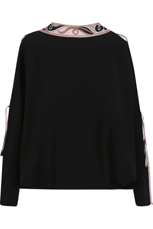 Emilio Pucci Dames, Blouses & Shirts, Zwart, Maat: XS Zijde