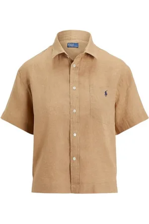 Ralph Lauren Dames, Blouses & Shirts, Bruin, Maat: XS Linnen