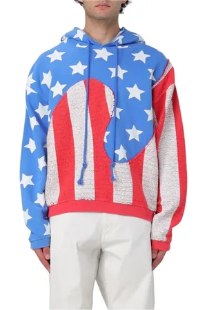 ERL Heren, Sweatshirts & Hoodies, Blauw, Maat: M
