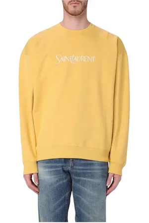 Saint Laurent Heren, Sweatshirts & Hoodies, Geel, Maat: L Katoen