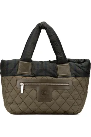 CHANEL Dames, Pre-owned, Groen, Maat: ONE Size Nylon