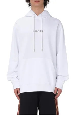 Lanvin Heren, Sweatshirts & Hoodies, Wit, Maat: S Katoen