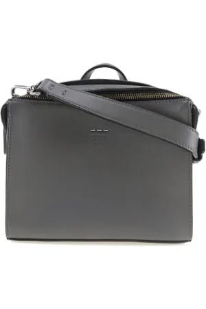 Fendi Dames, Pre-owned, Grijs, Maat: ONE Size Leer