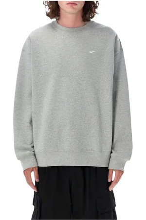 Nike Heren, Sweatshirts & Hoodies, Grijs, Maat: L Katoen