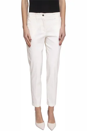 LIVIANA CONTI Dames, Broeken, Wit, Maat: M