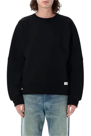Saint Laurent Heren, Sweatshirts & Hoodies, Zwart, Maat: L Katoen
