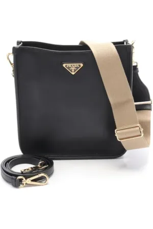 Prada Dames, Pre-owned, Zwart, Maat: ONE Size Leer