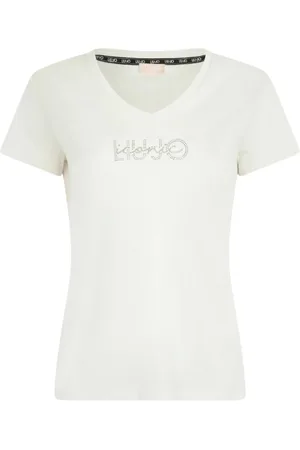 Liu Jo Dames, Tops, Wit, Maat: 2XS Katoen