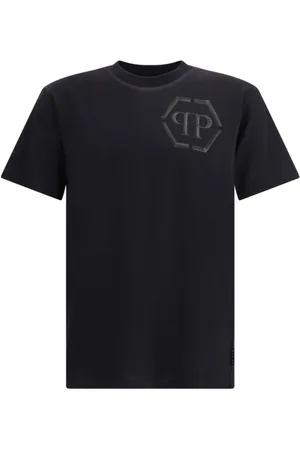 Philipp Plein Heren, Tops, Zwart, Maat: S Katoen