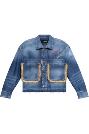 Dsquared2 Dames, Jassen, Blauw, Maat: 2XS Denim