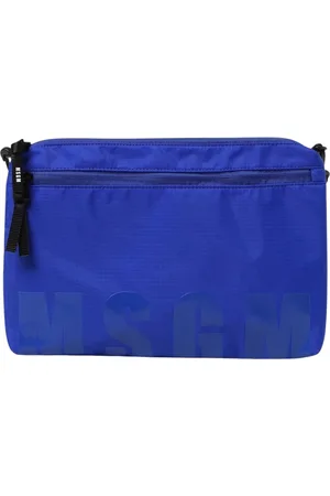 Msgm Heren, Tassen, Blauw, Maat: ONE Size Nylon