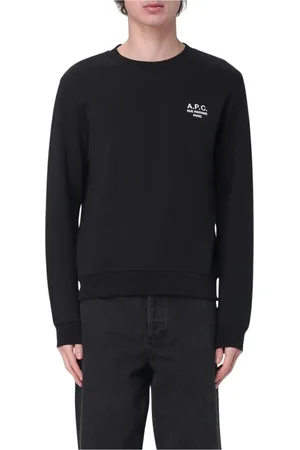 A.P.C. Heren, Sweatshirts & Hoodies, Zwart, Maat: M Katoen
