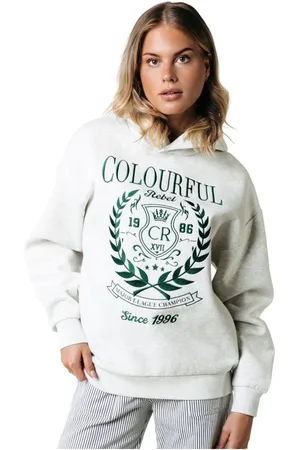 Colourful rebel Dames, Sweatshirts & Hoodies, Grijs, Maat: S Katoen