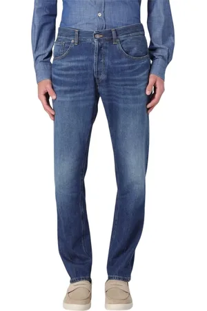 Dondup Heren, Jeans, Blauw, Maat: W34 Katoen