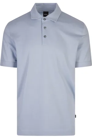 HUGO BOSS Heren, Tops, Blauw, Maat: M Katoen