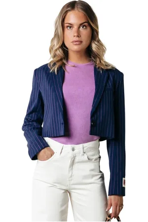 Colourful rebel Dames, Jassen, Blauw, Maat: L Viscose