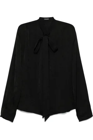 ANN DEMEULEMEESTER Heren, Blouses & Shirts, Zwart, Maat: L