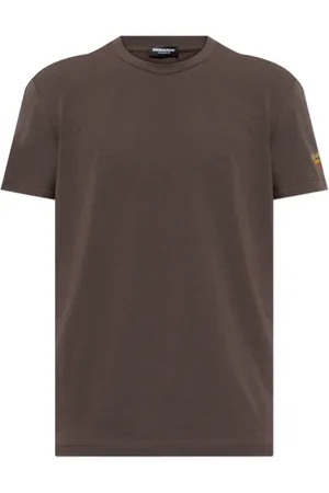 Dsquared2 Heren, Tops, Bruin, Maat: S Katoen
