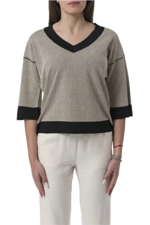 Gran Sasso Dames, Truien, Veelkleurig, Maat: 2XS Viscose