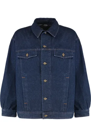 A.P.C. Heren, Jassen, Blauw, Maat: L Denim