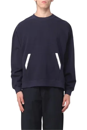 Palm Angels Heren, Sweatshirts & Hoodies, Blauw, Maat: L Katoen