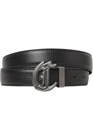 Roberto Cavalli Heren, Accessoires, Zwart, Maat: 105 CM Leer