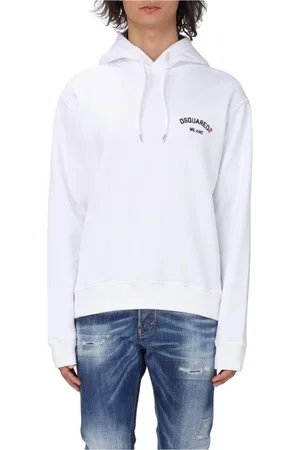 Dsquared2 Heren, Sweatshirts & Hoodies, Wit, Maat: S Katoen