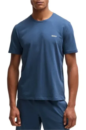 HUGO BOSS Heren, Tops, Blauw, Maat: S Katoen