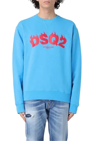 Dsquared2 Heren, Sweatshirts & Hoodies, Blauw, Maat: M Lame