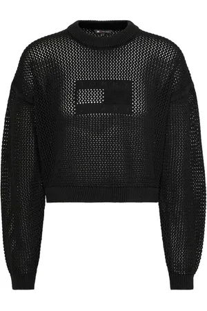 Tommy Hilfiger Dames, Truien, Zwart, Maat: XS Katoen