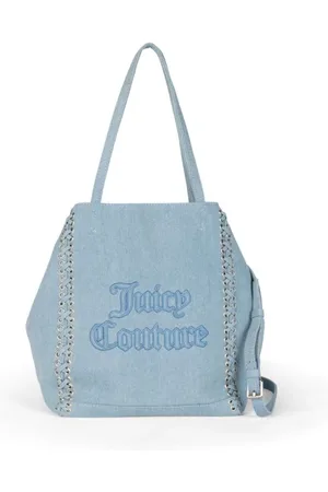 Juicy Couture Dames, Tassen, Blauw, Maat: ONE Size Katoen