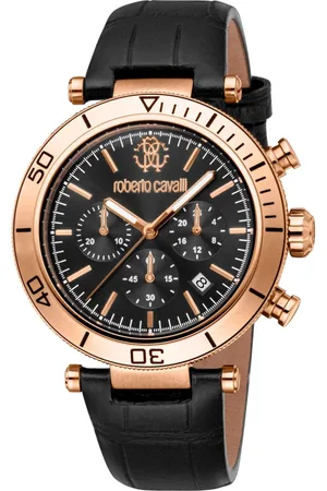 Roberto Cavalli Heren, Accessoires, Zwart, Maat: ONE Size Leer