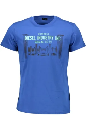 Diesel Heren, Tops, Blauw, Maat: XL Katoen
