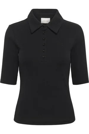 Gestuz Dames, Tops, Zwart, Maat: 2XS Katoen